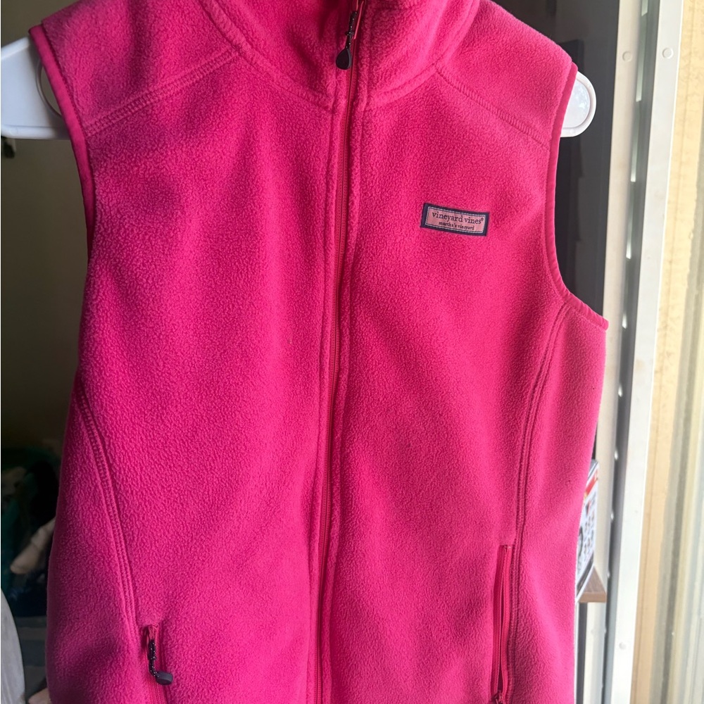Vineyard Vines Hot Pink Fleece Vest